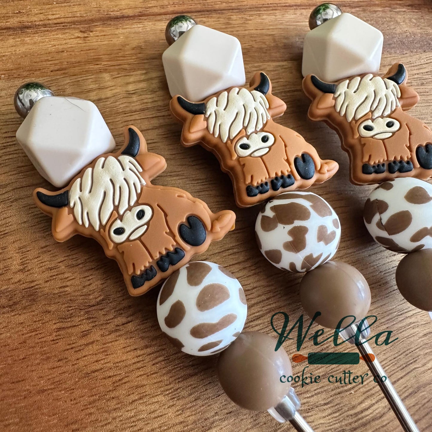 Highland Cow #1 Themed Scribe Tool for Cookie Decorating