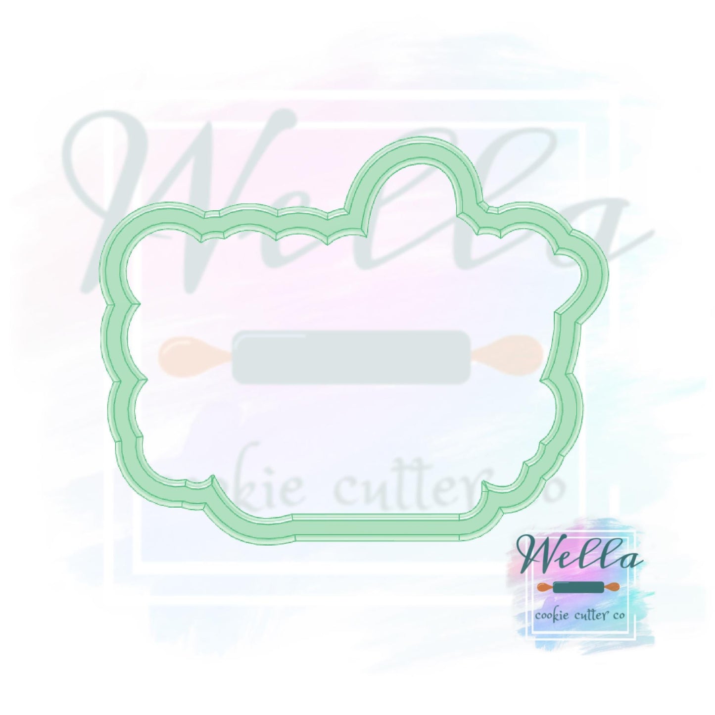 spooky ONE Text Cookie Cutter