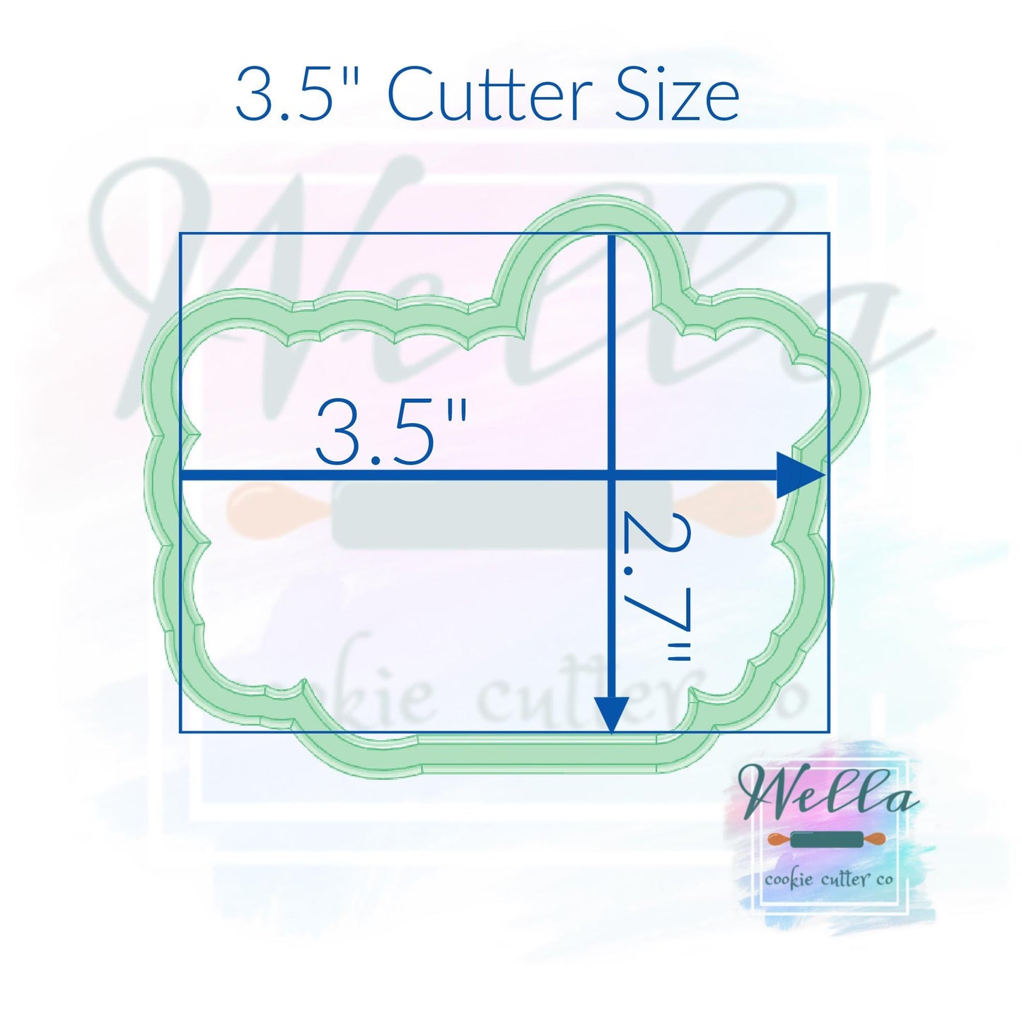 spooky ONE Text Cookie Cutter