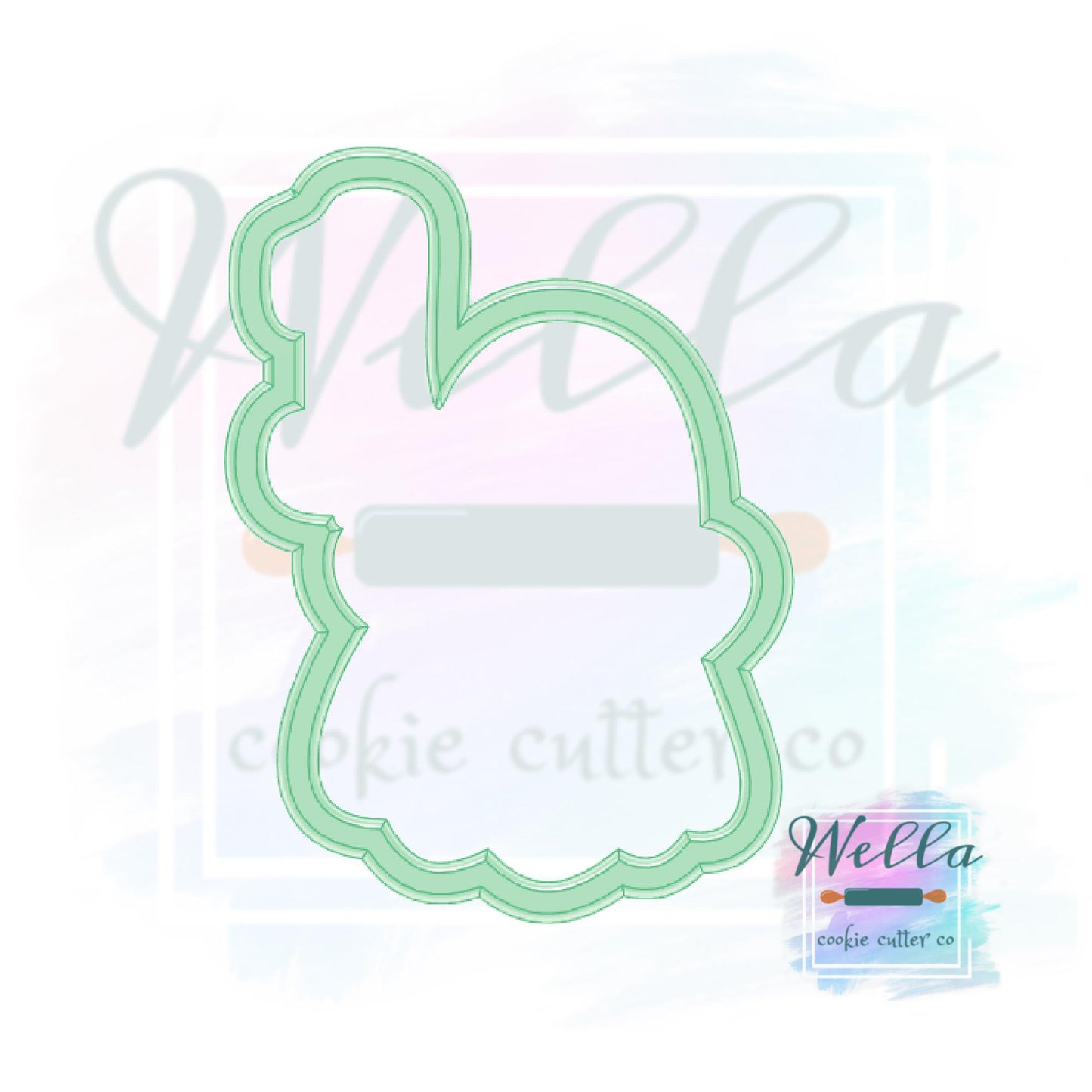 Ghost with #1 Balloon Cookie Cutter