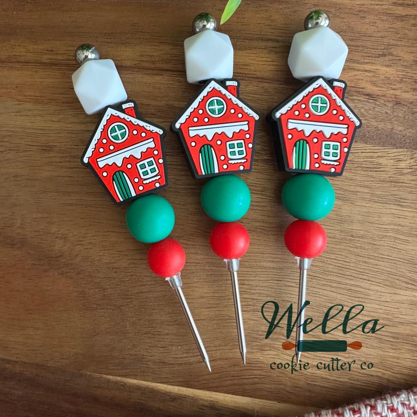 Christmas Gingerbread Themed Scribe Tool for Cookie Decorating