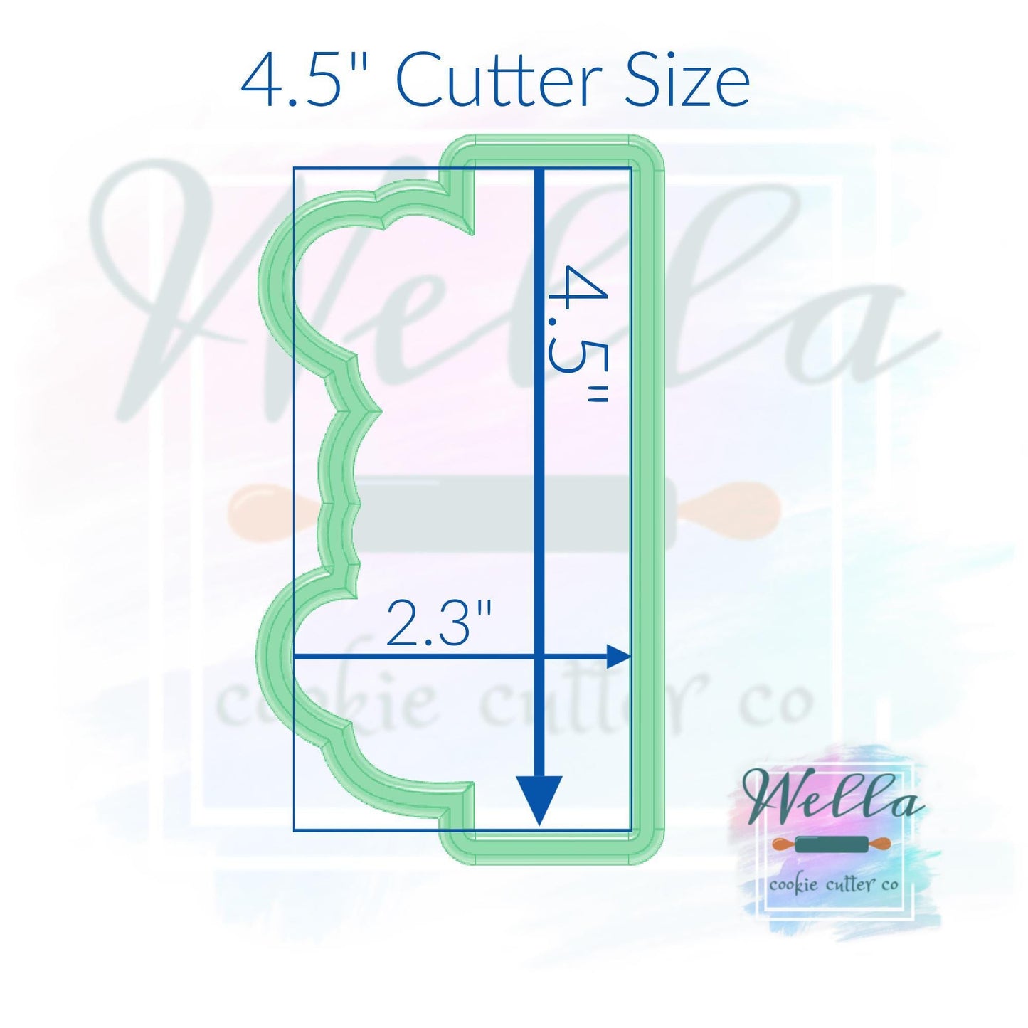 Graduation Class of 2026 #3 Skinny Cookie Cutter with Optional Stencil