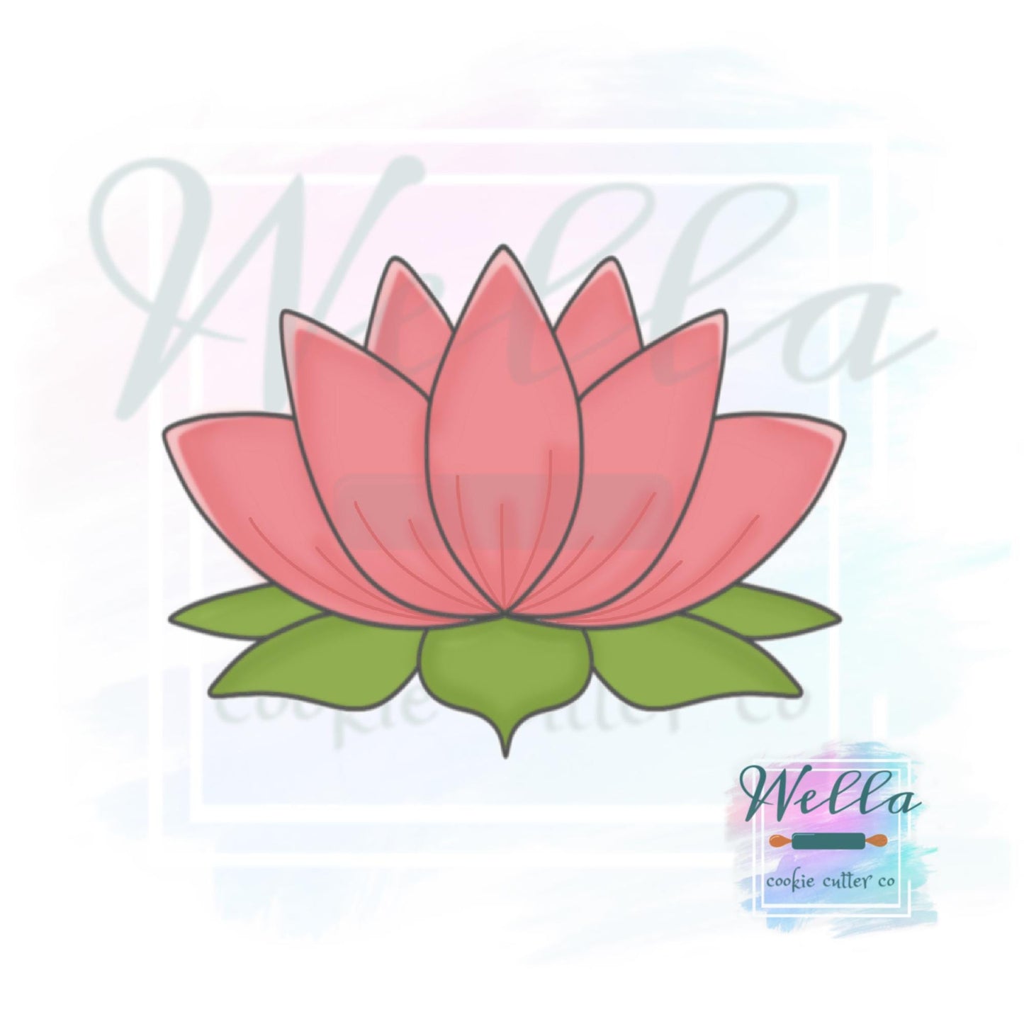 Lotus Flower Cookie Cutter