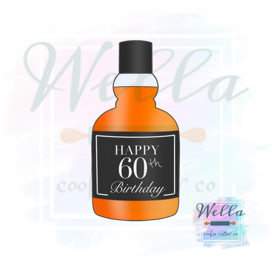 Whiskey Bottle Cookie Cutter