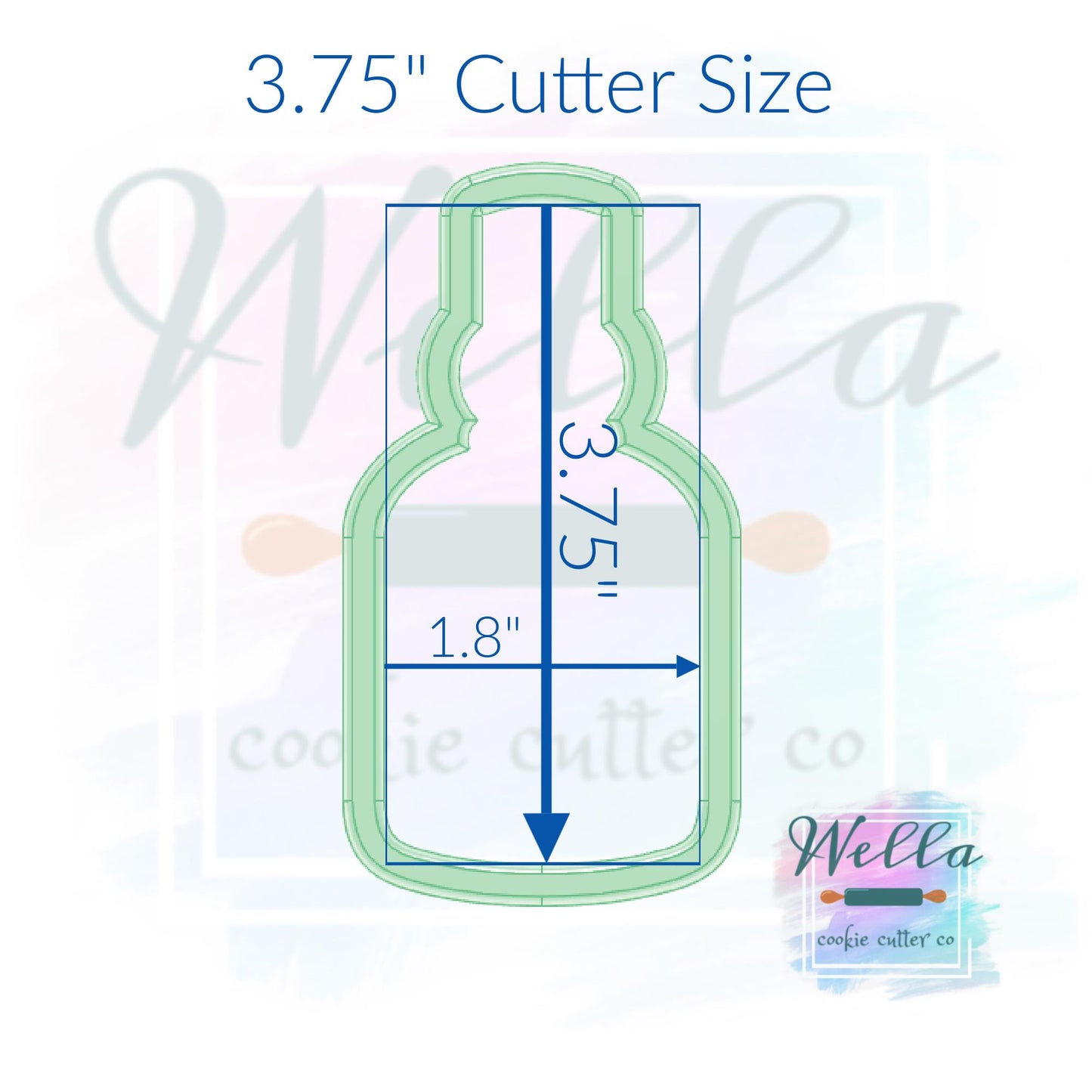 Whiskey Bottle Cookie Cutter