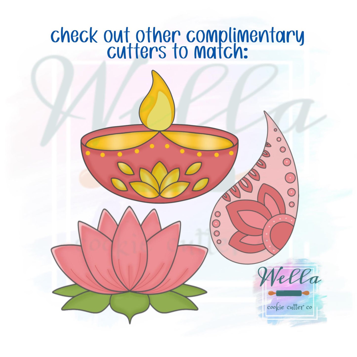 Lotus Flower Cookie Cutter