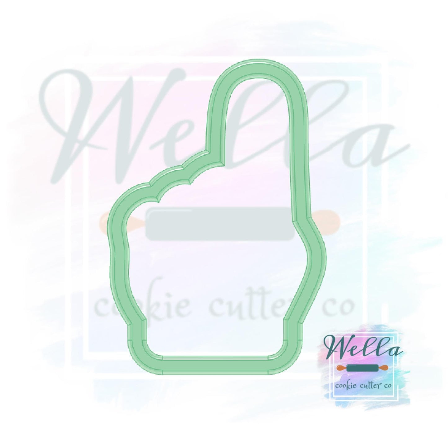 Foam Finger Cookie Cutter