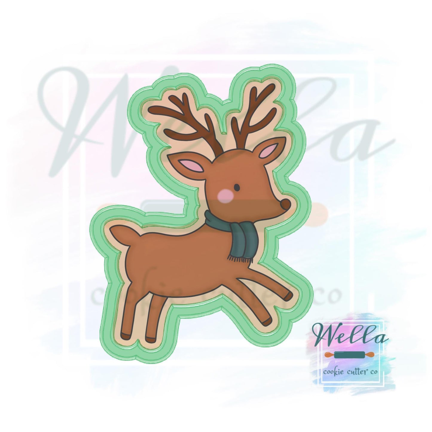 Reindeer #2 Cookie Cutter