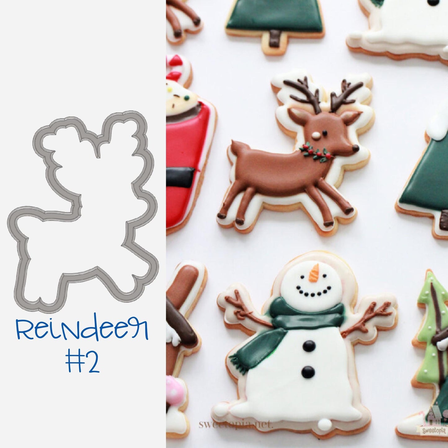 Reindeer #2 Cookie Cutter