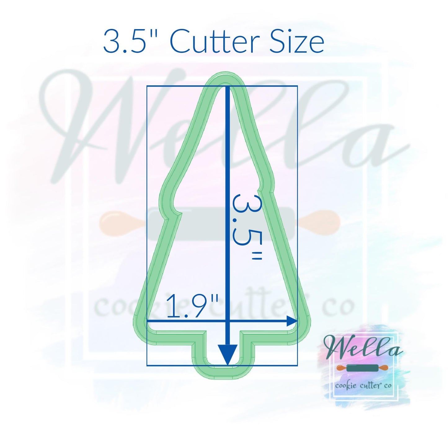 Snow Top Tree Cookie Cutter