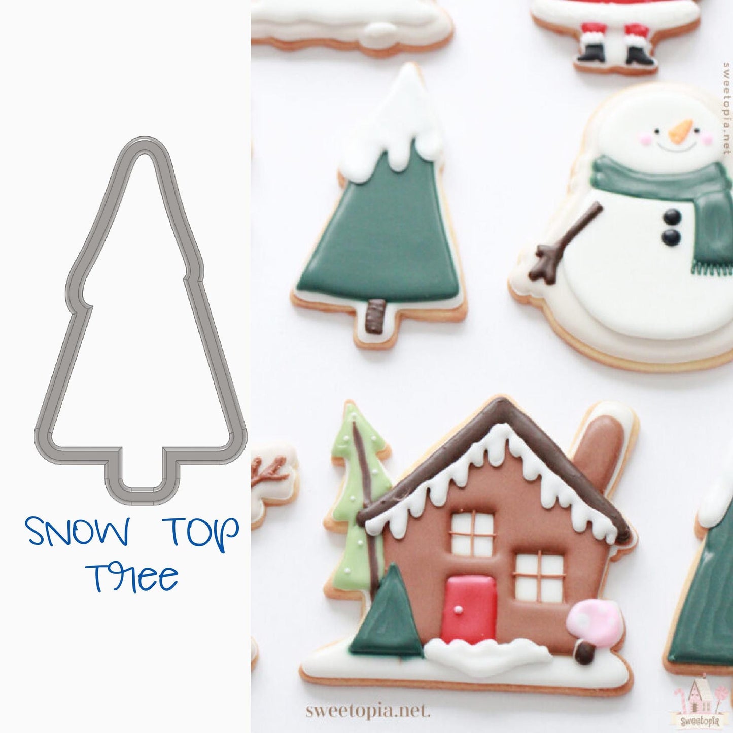 Snow Top Tree Cookie Cutter