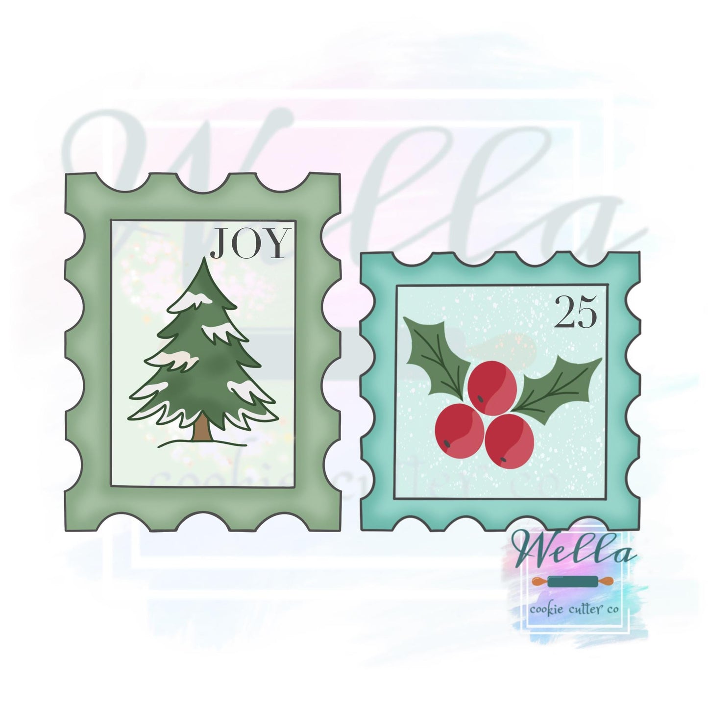 Stamp Set Cookie Cutters - Set of 2