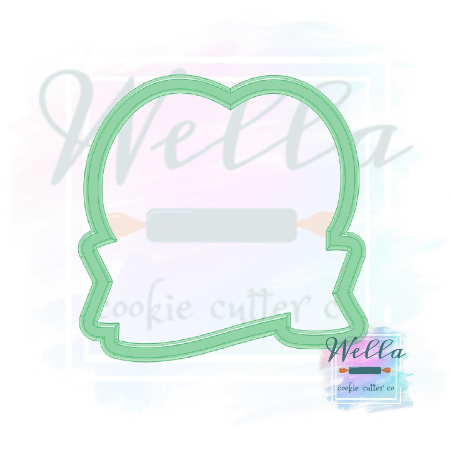 Number 60 with Banner Cookie Cutter