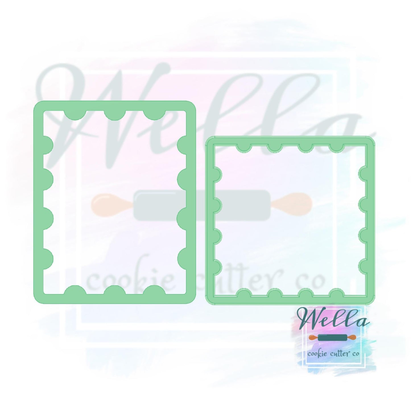 Stamp Set Cookie Cutters - Set of 2