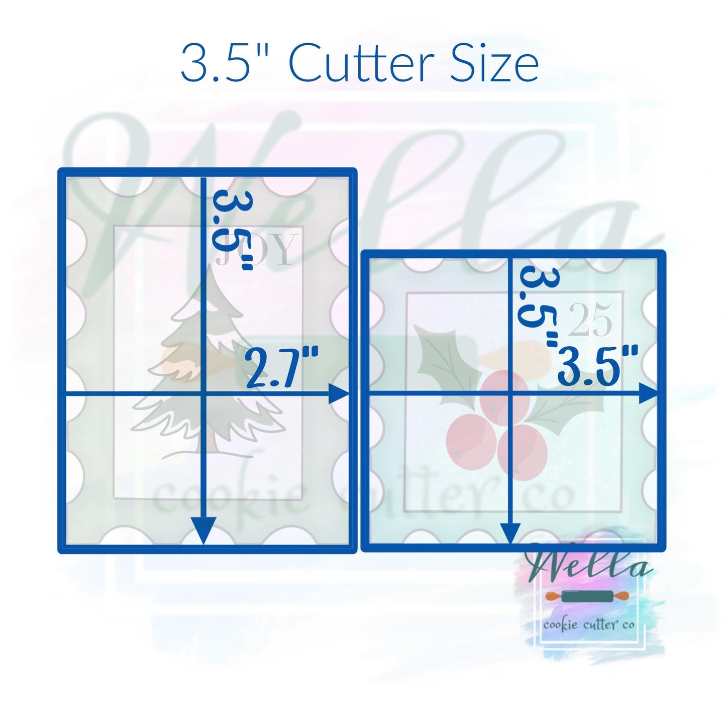 Stamp Set Cookie Cutters - Set of 2