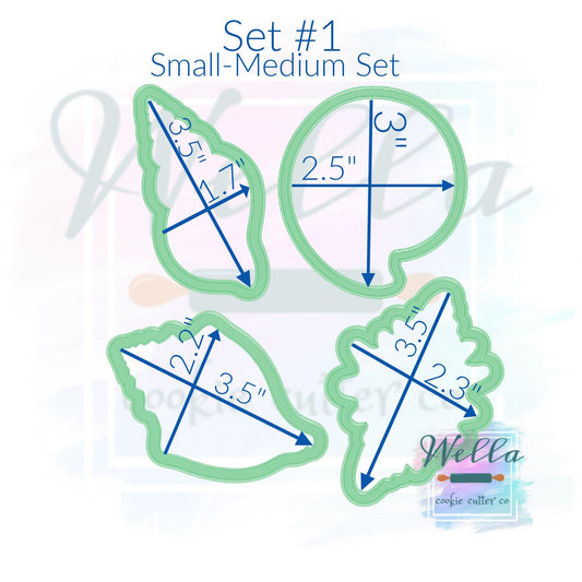 Seashell Cookie Cutters - Set of 4