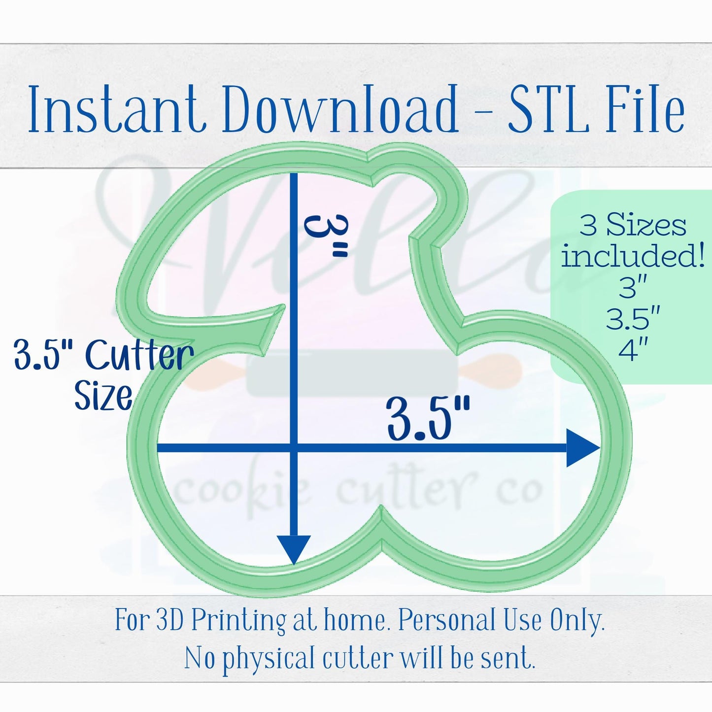 Digital STL File - Cherries with Leaf Cookie Cutter - 3 Sizes Included