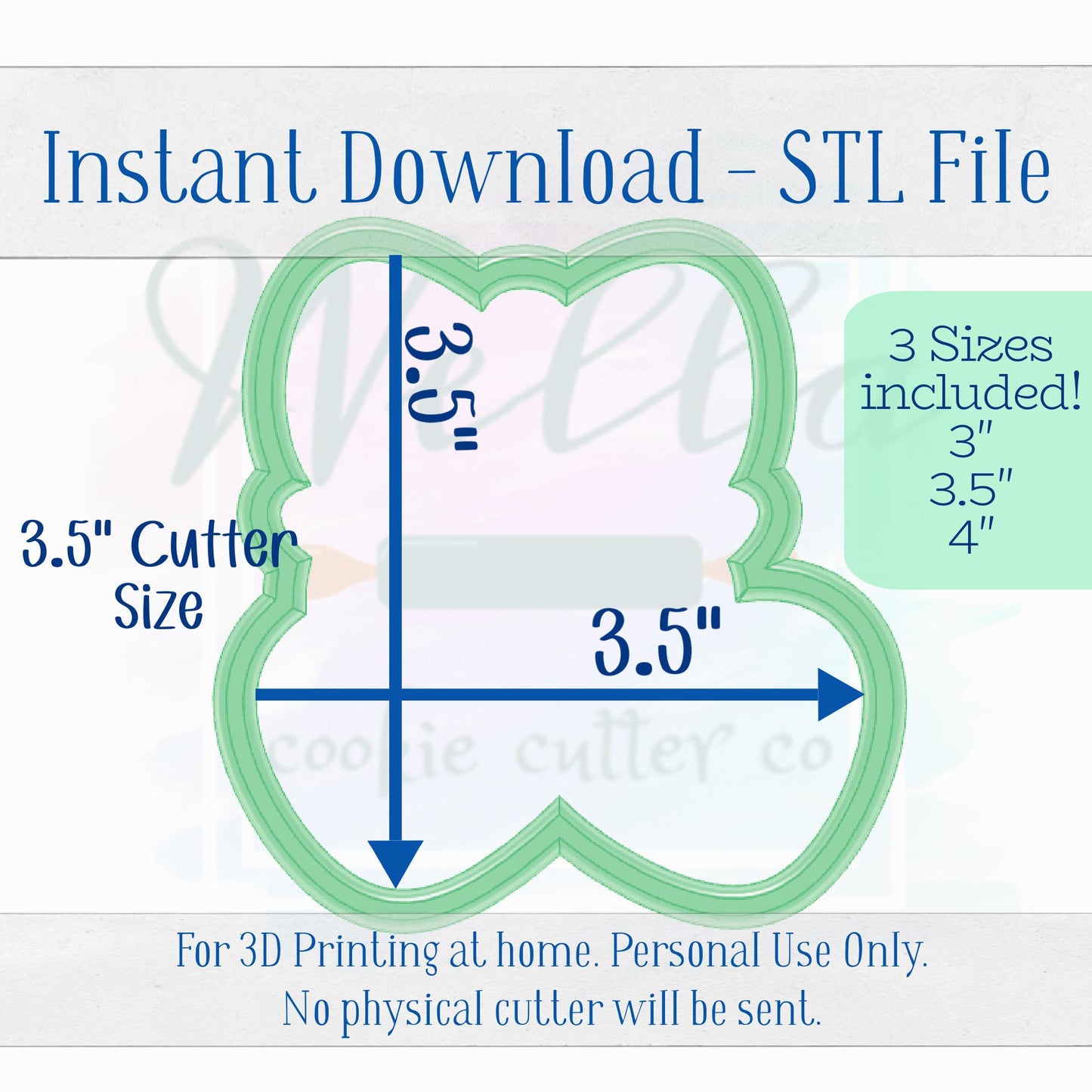 Digital STL File - Cherries with Hearts Cookie Cutter - 3 Sizes Included