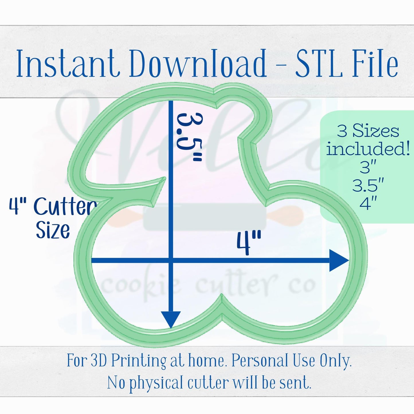 Digital STL File - Cherries with Leaf Cookie Cutter - 3 Sizes Included