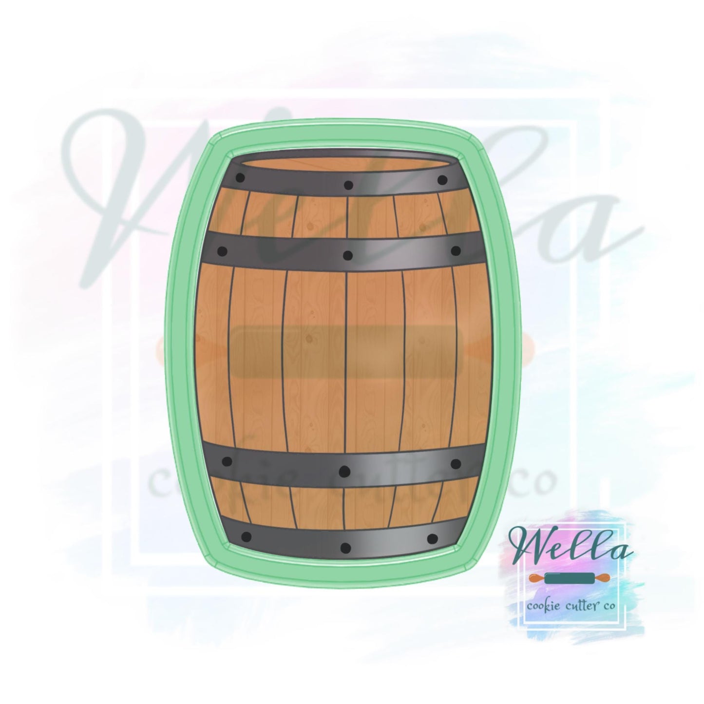 Whiskey Barrel Cookie Cutter