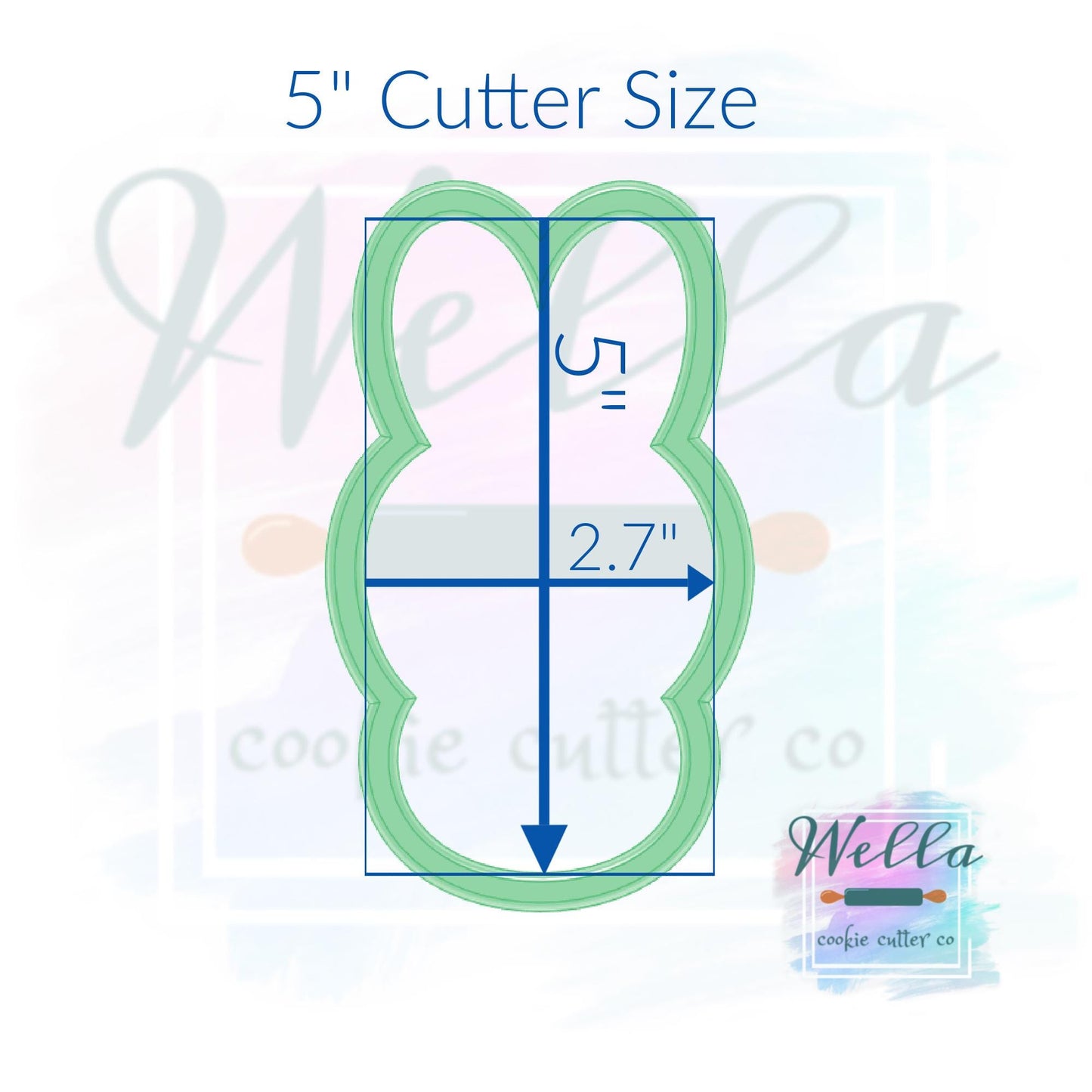Marshmallow Bunny #2 Cookie Cutter