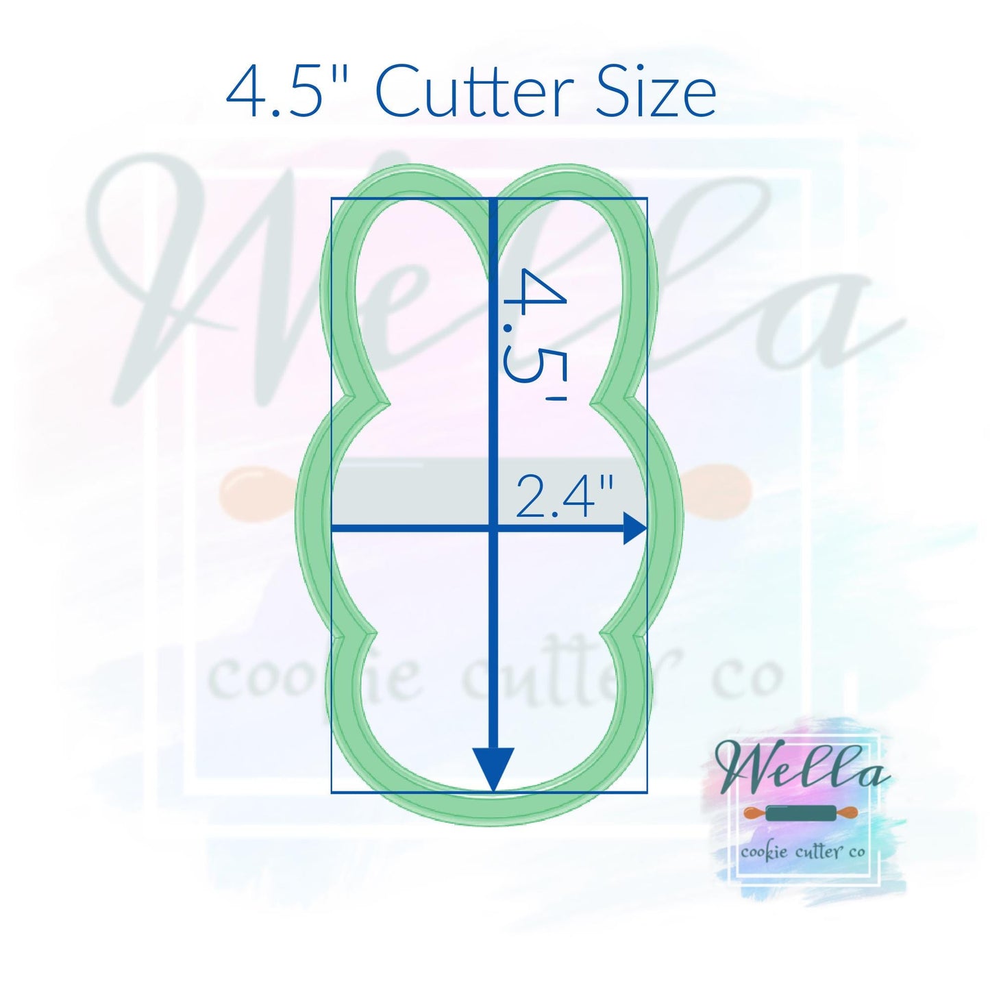Marshmallow Bunny #2 Cookie Cutter