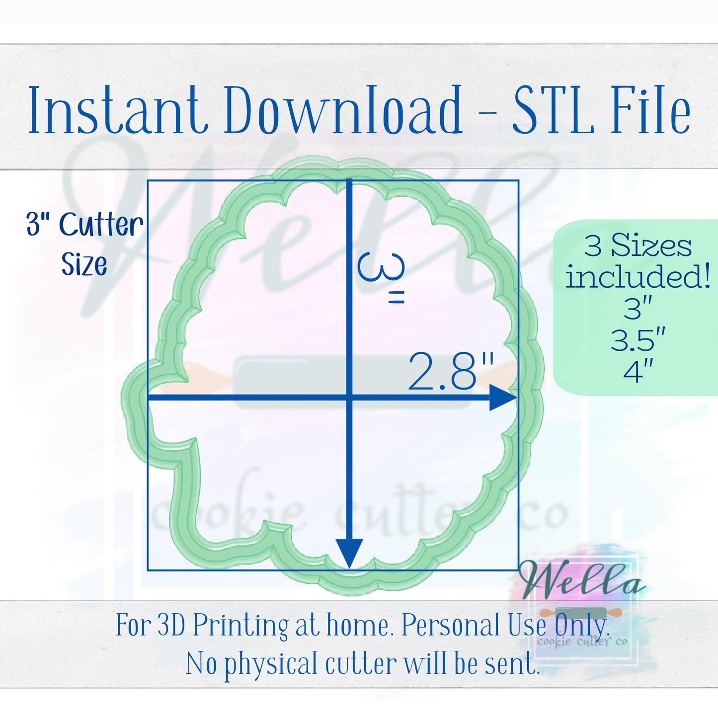 Digital STL File - Rosary Beads Cookie Cutter - 3 Sizes Included