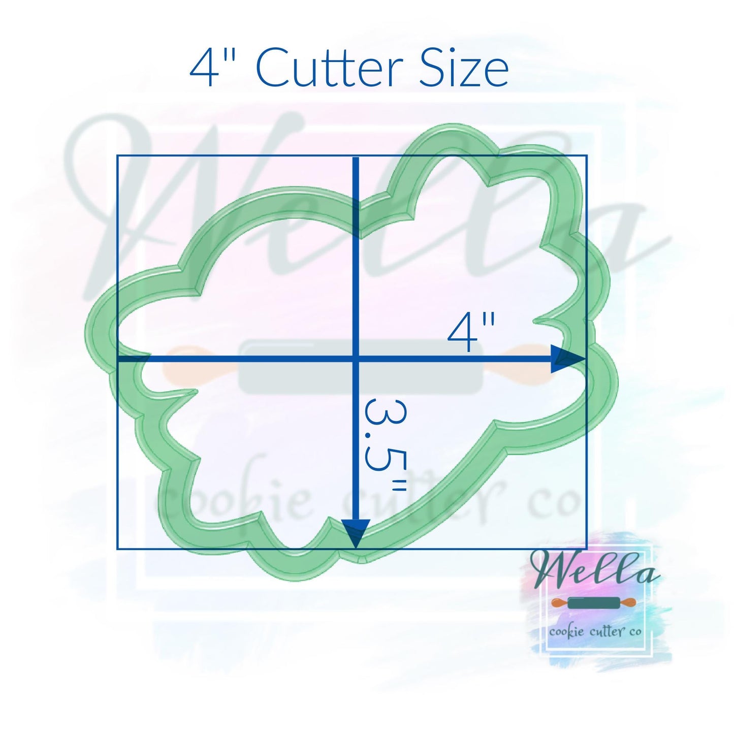 Mom Heart Tattoo Cookie Cutter with Optional Stencil Guide