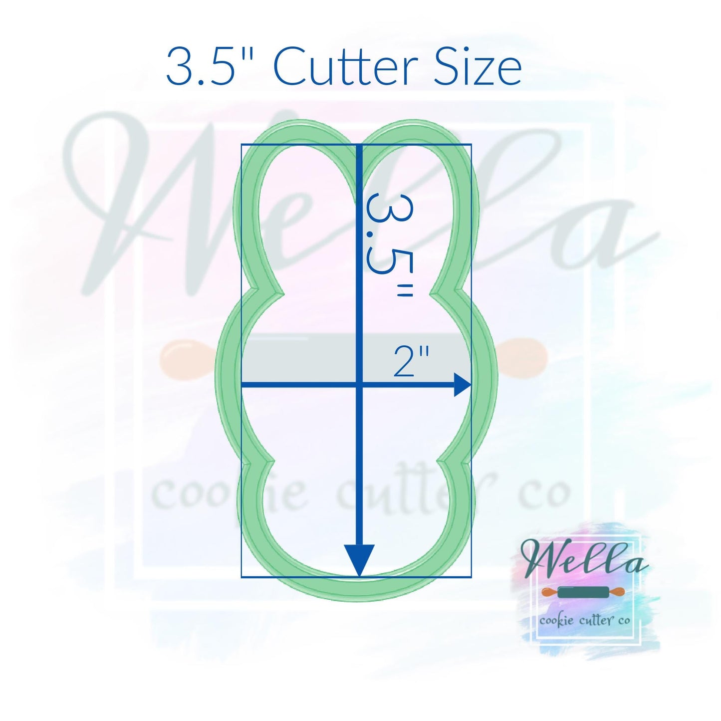 Marshmallow Bunny #2 Cookie Cutter