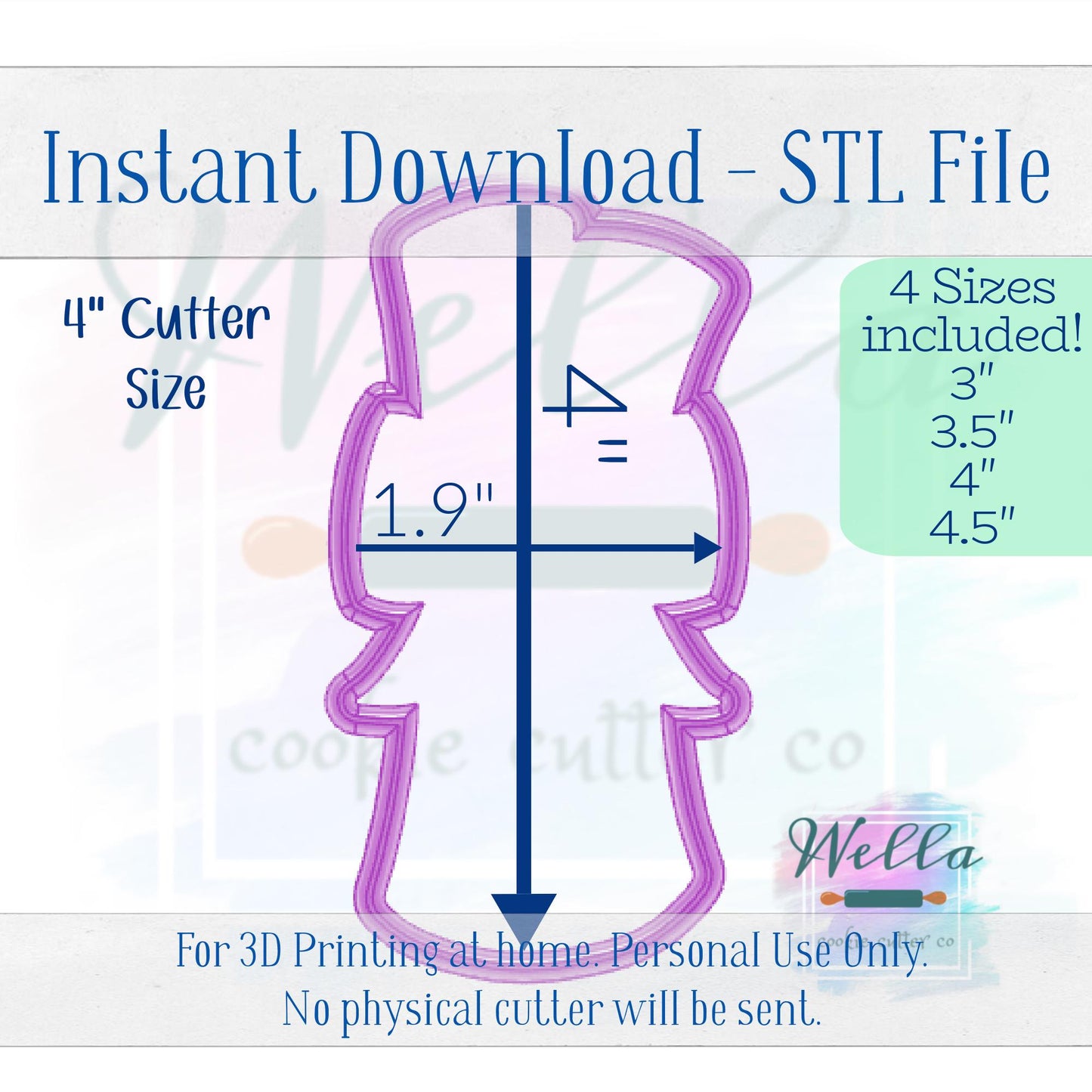 Digital STL File - Diploma Cookie Cutter - 4 Sizes