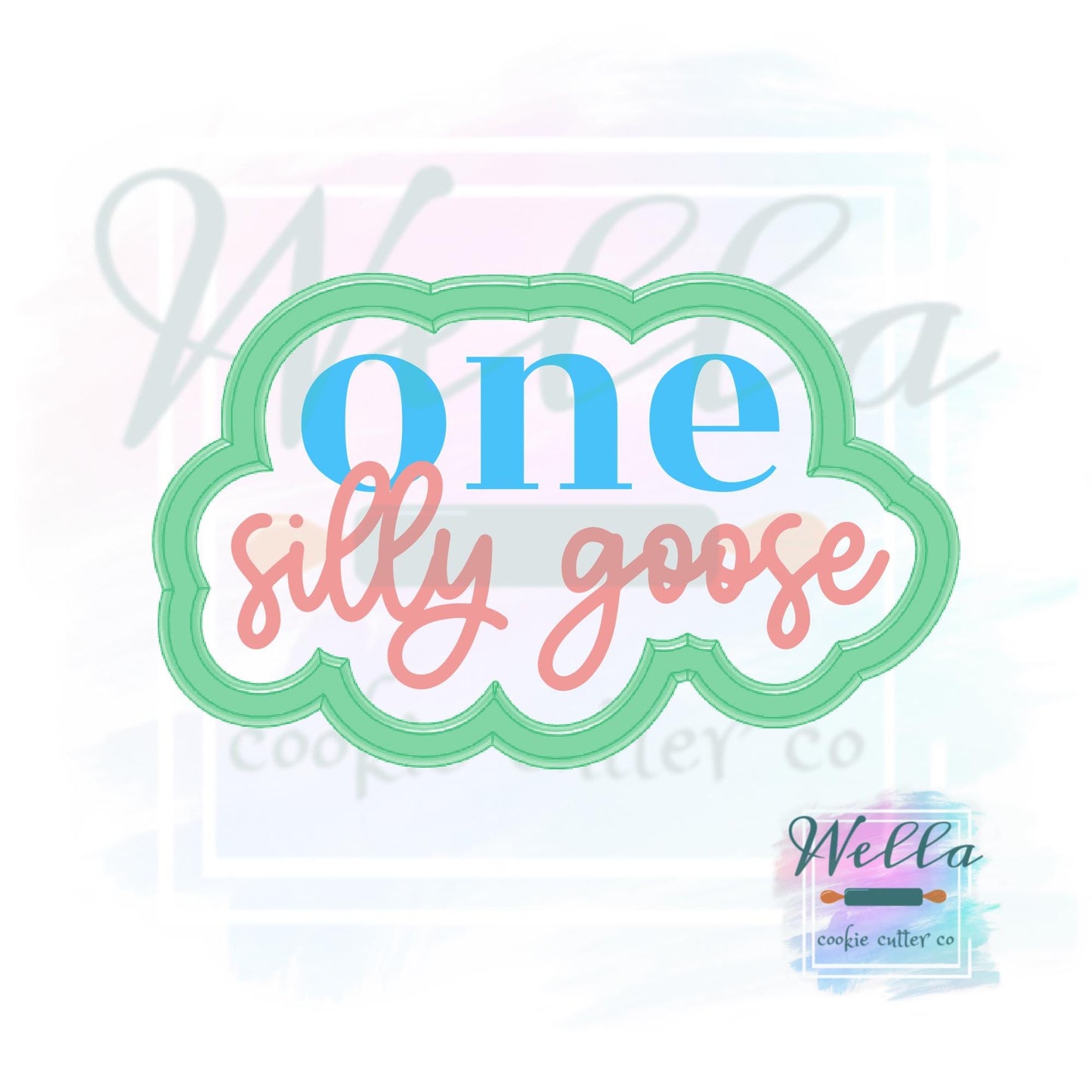 One Silly Goose Cookie Cutter with Optional Stencil