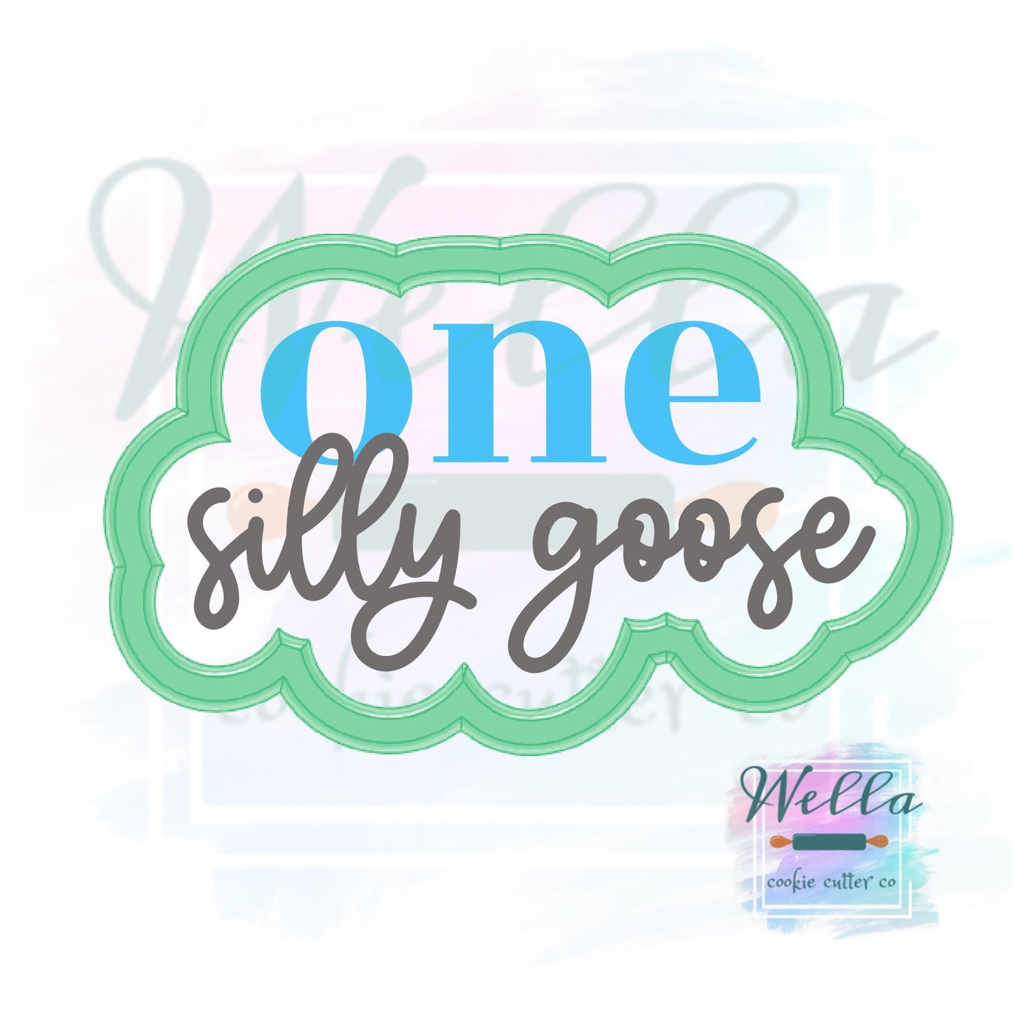 One Silly Goose Cookie Cutter with Optional Stencil