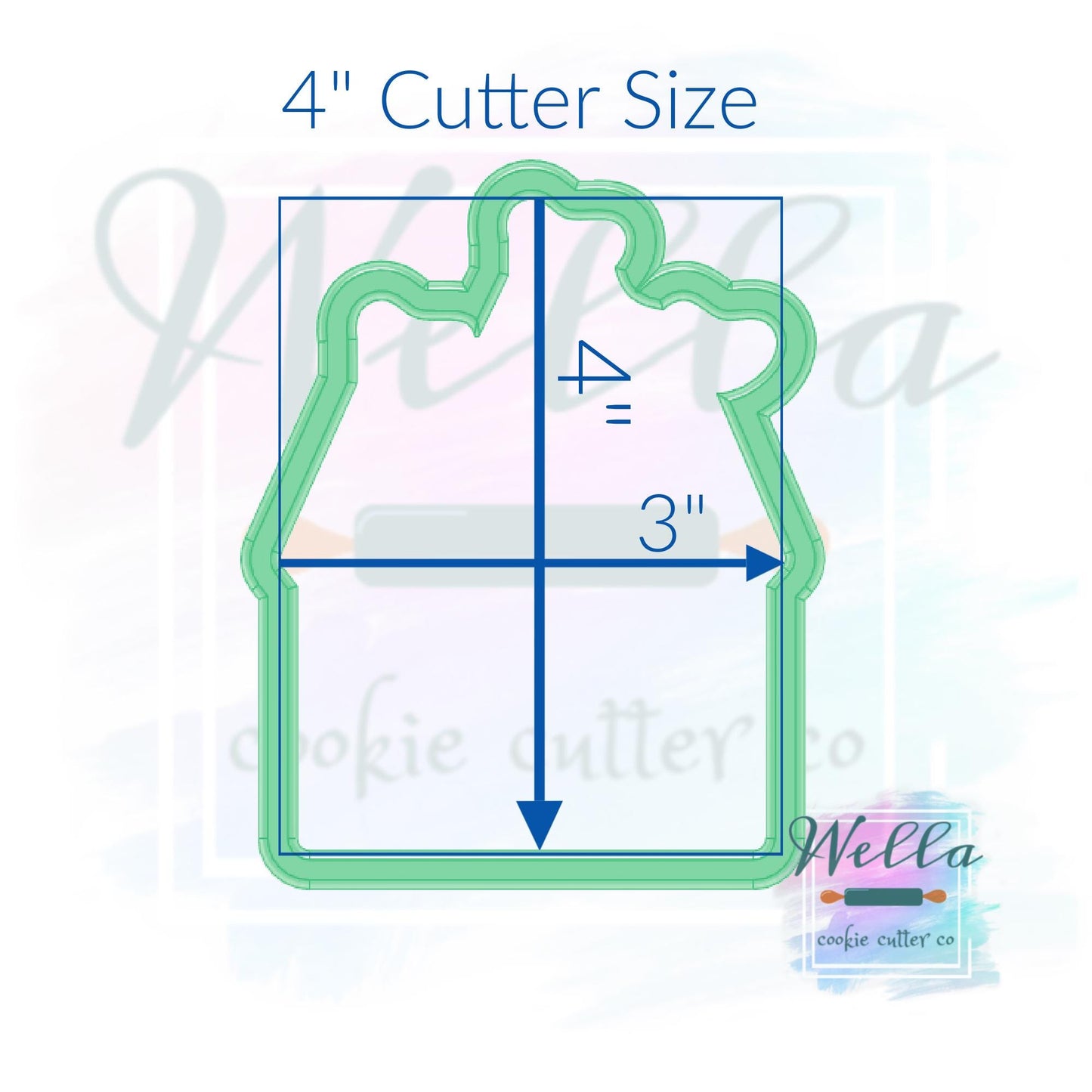 Princess Castle with Flags Cookie Cutter