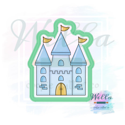 Princess Castle with Flags Cookie Cutter