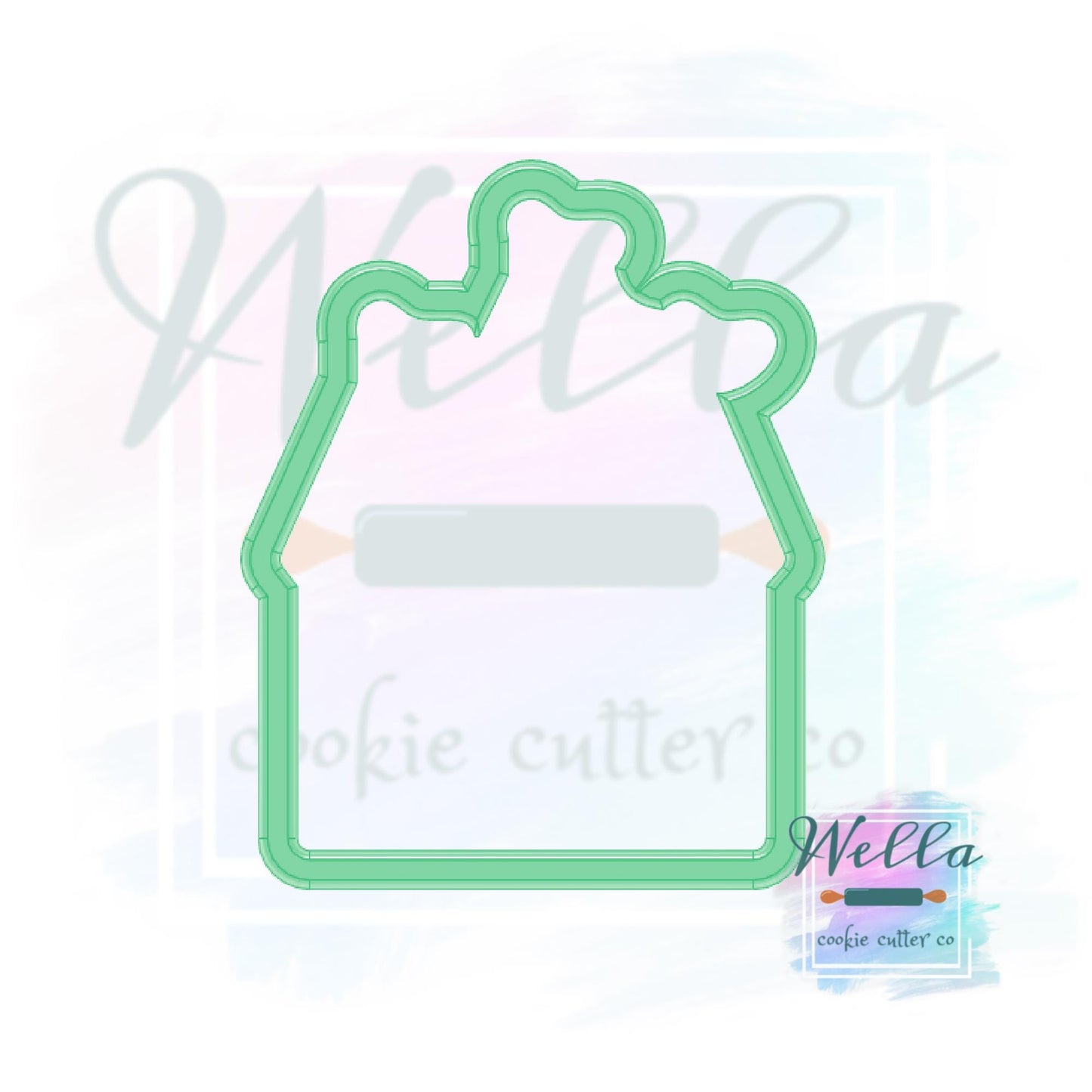 Princess Castle with Flags Cookie Cutter