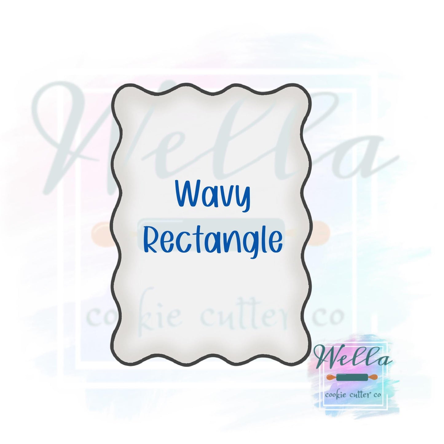 Wavy Plaque Set Cookie Cutters - Set of 3