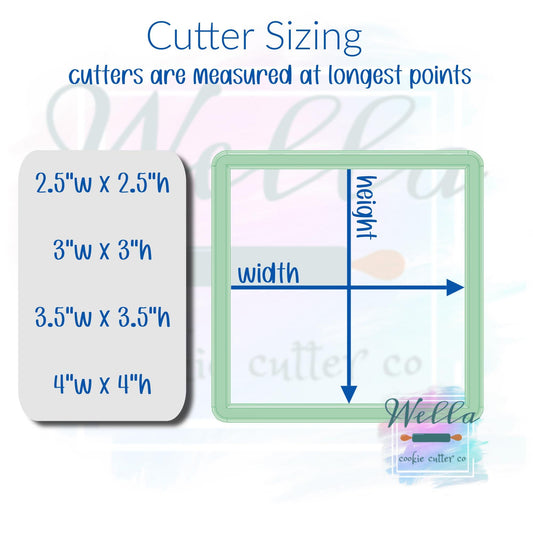 Simple Square Cookie Cutter