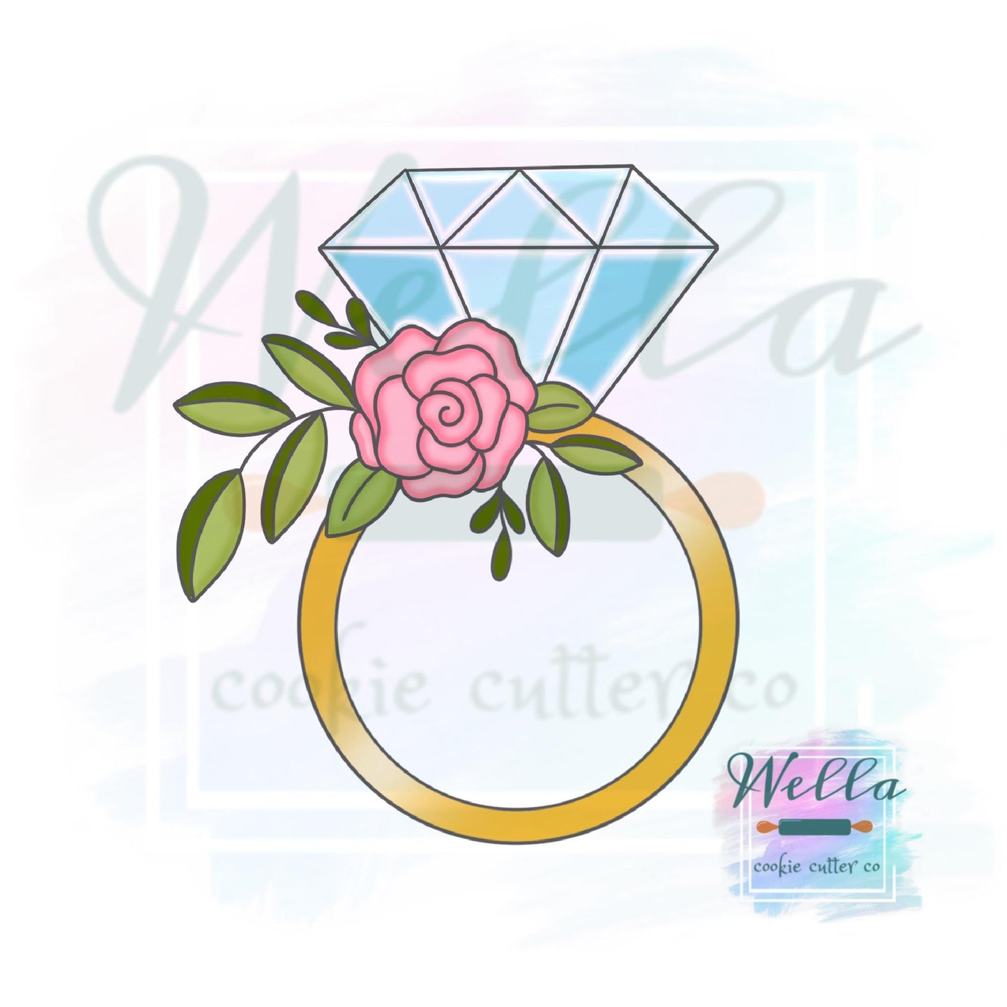Floral Ring #2 Cookie Cutter