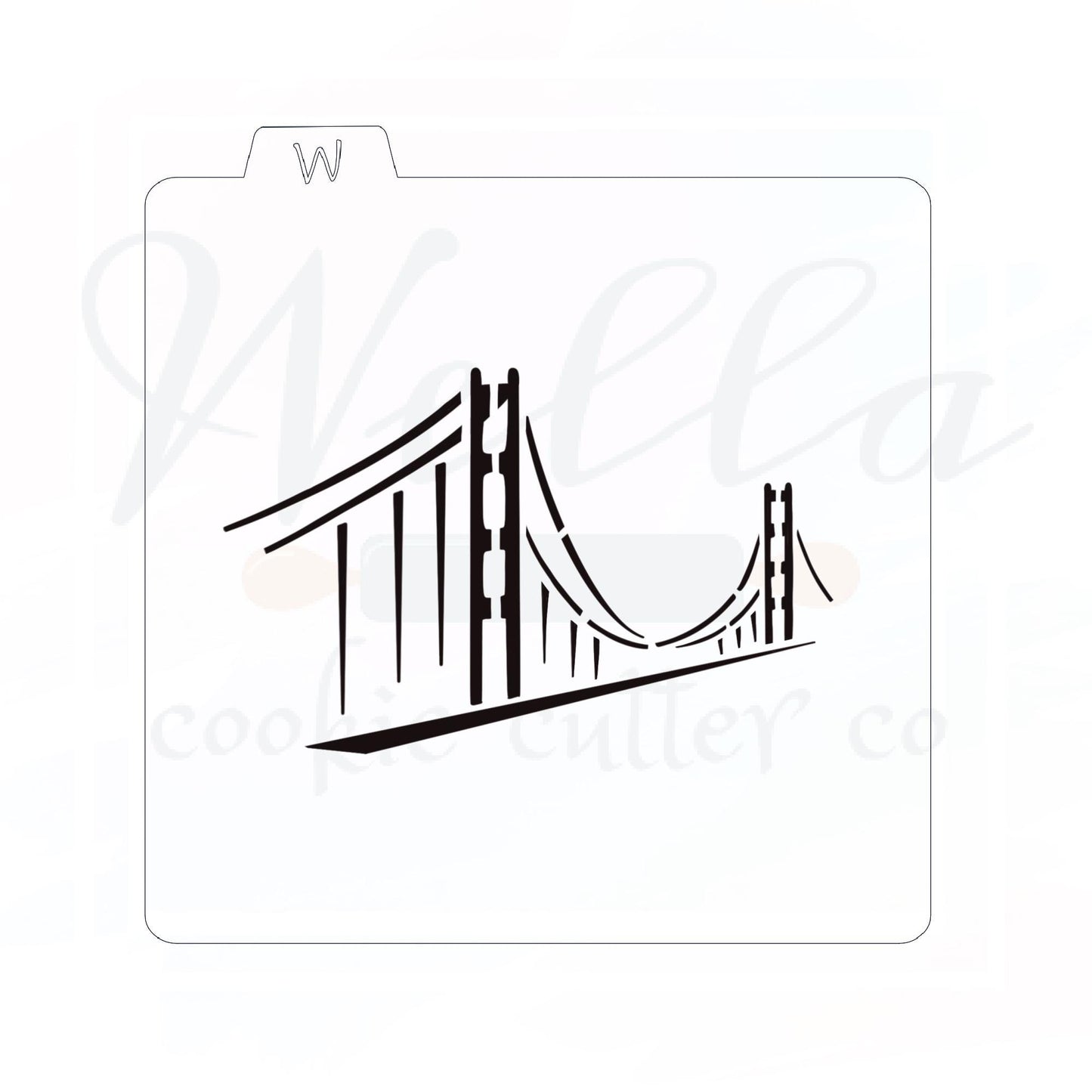 Golden Gate Bridge Cookie Stencil