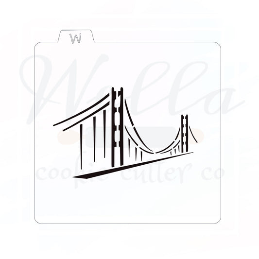 Golden Gate Bridge Cookie Stencil