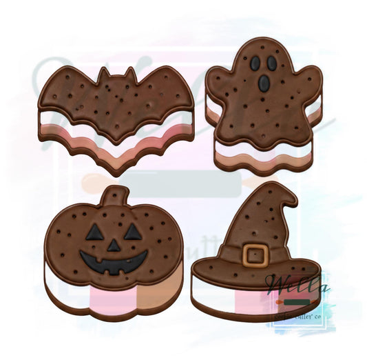 Halloween Ice Cream Sandwich Set Cookie Cutters