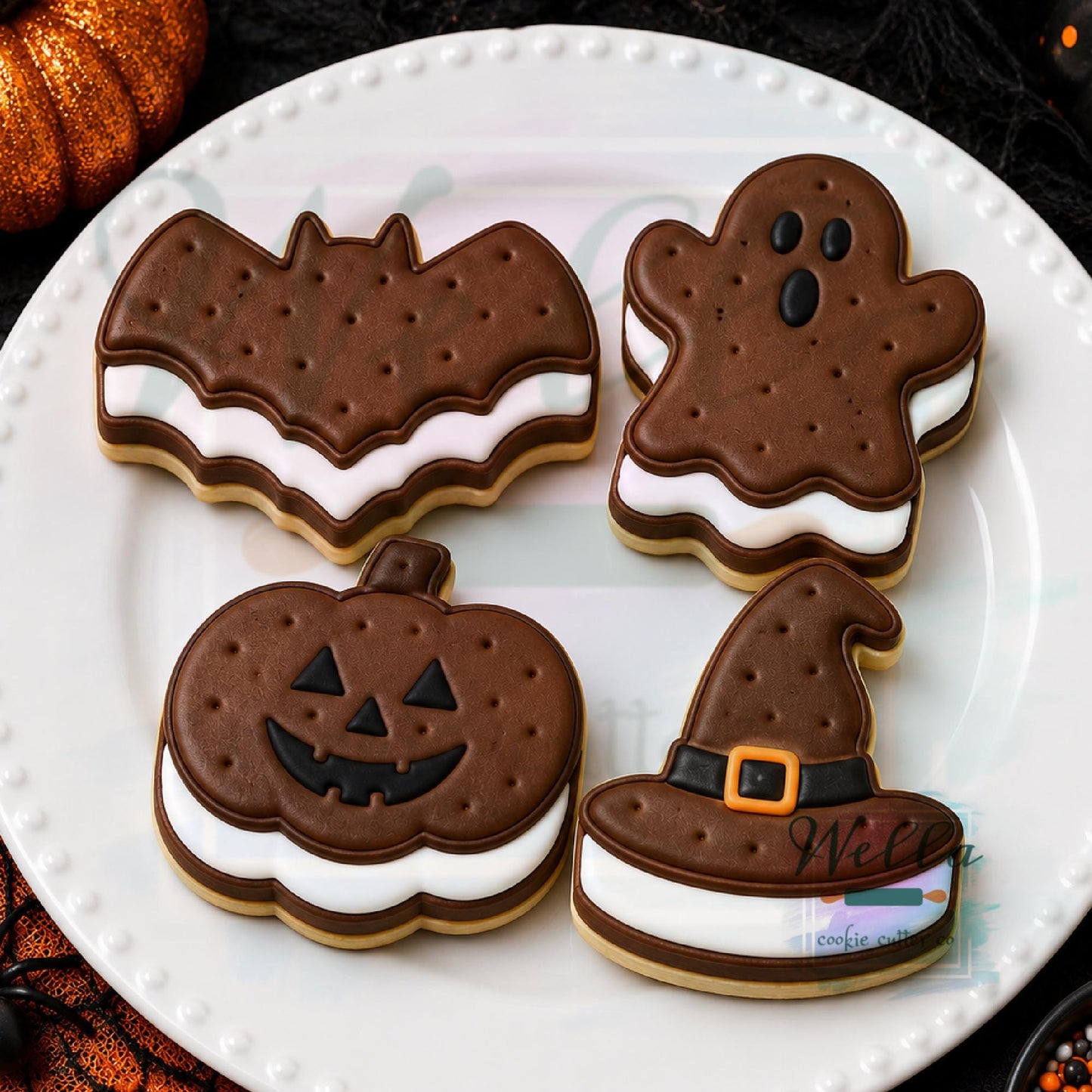 Halloween Ice Cream Sandwich Set Cookie Cutters