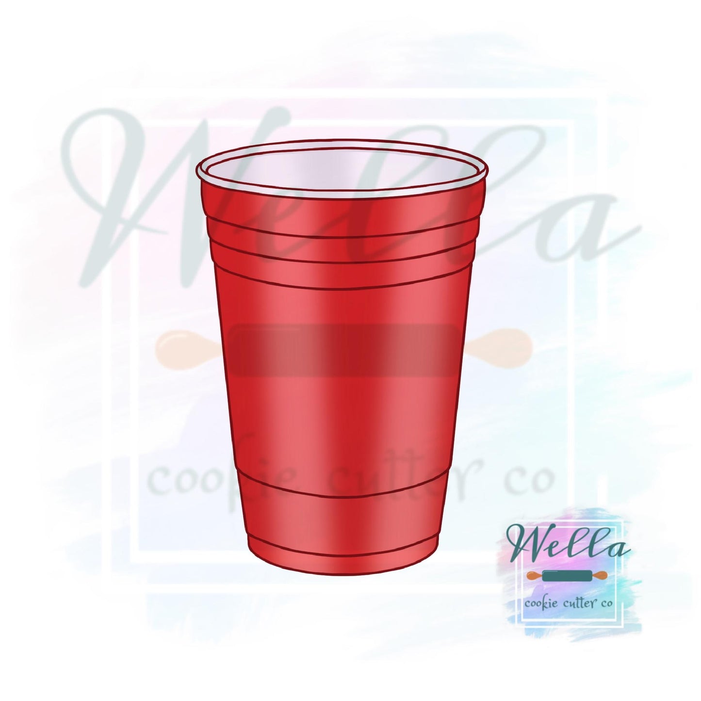 Red Drink Cup Cookie Cutter