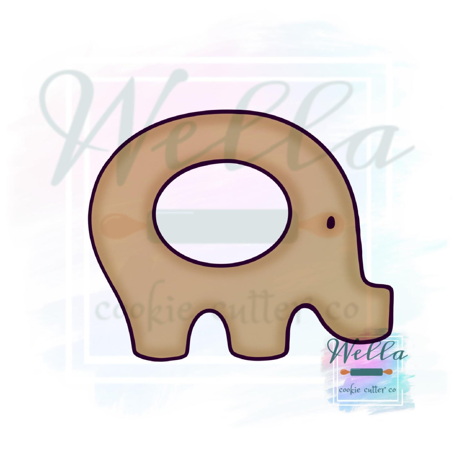 Elephant Teether Cookie Cutter