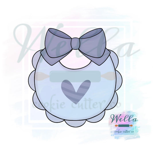 Scalloped Edge Baby Bib Cookie Cutter