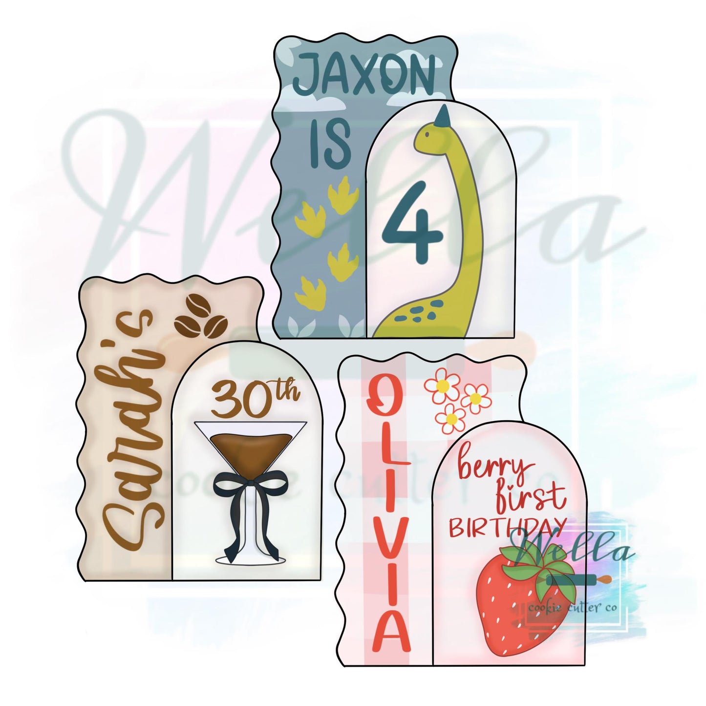 Wavy Plaque with Arch Cookie Cutter