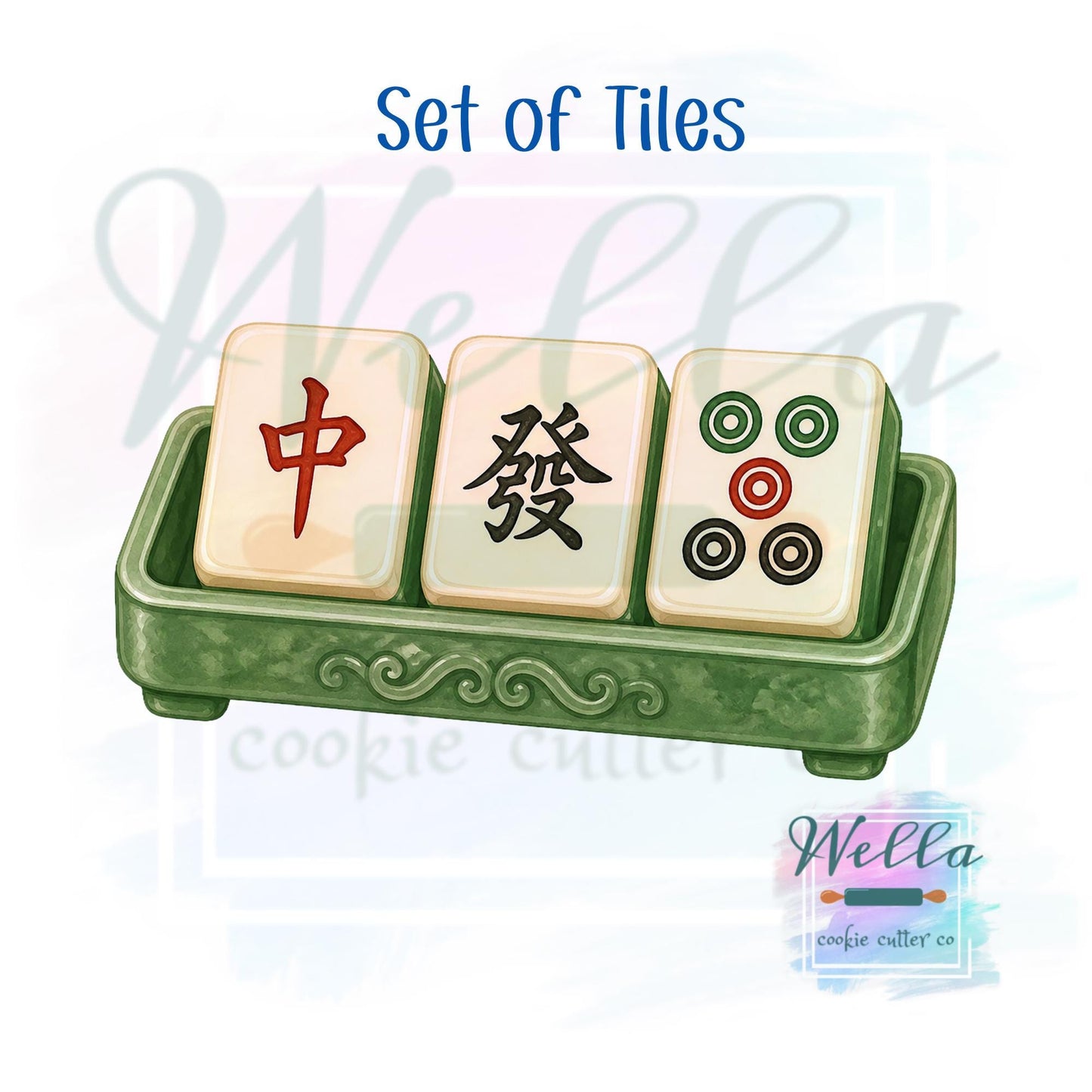 Mahjong Themed Cookie Cutters