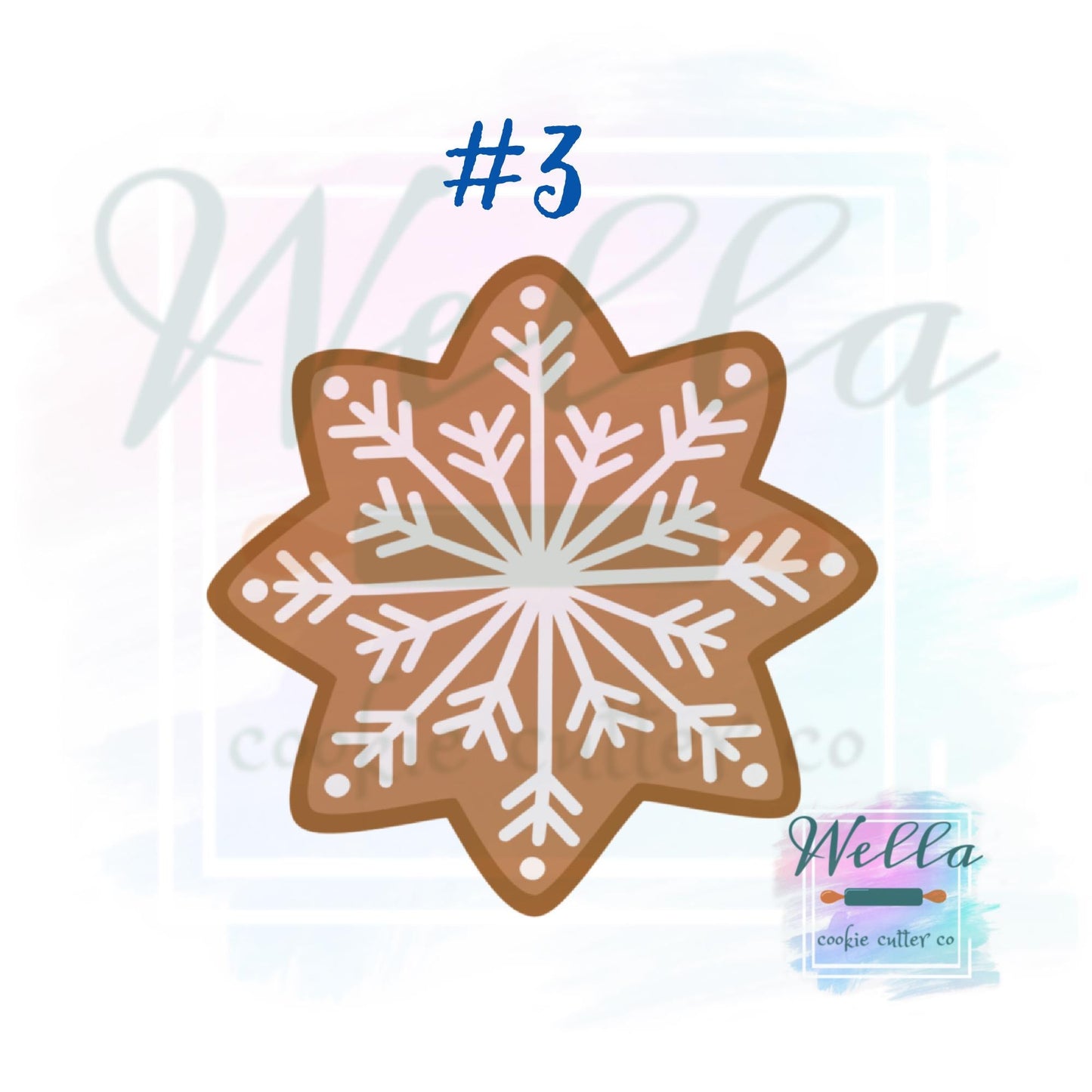 Gingerbread Snowflake Cookie Cutters