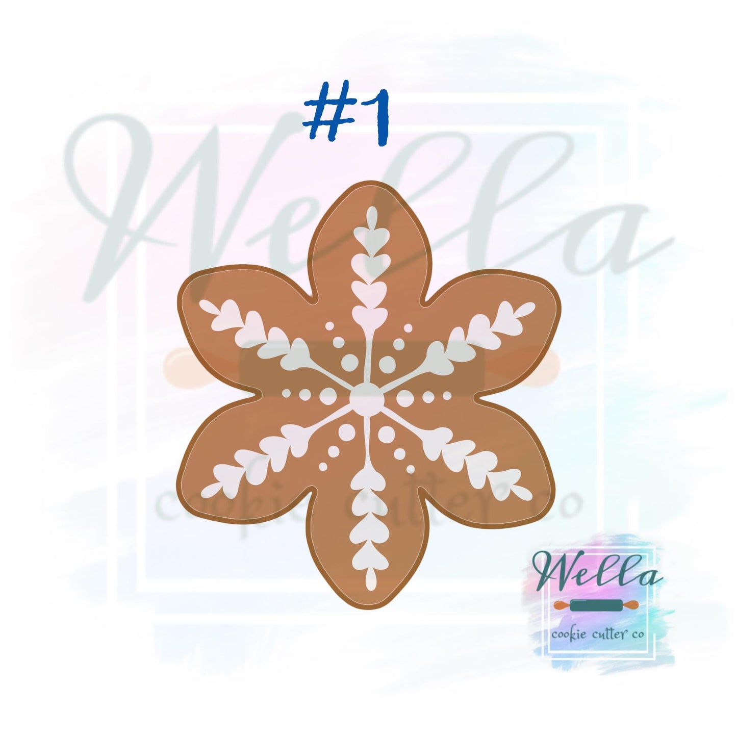 Gingerbread Snowflake Cookie Cutters
