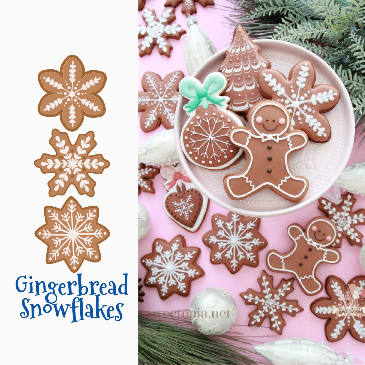 Gingerbread Snowflake Cookie Cutters